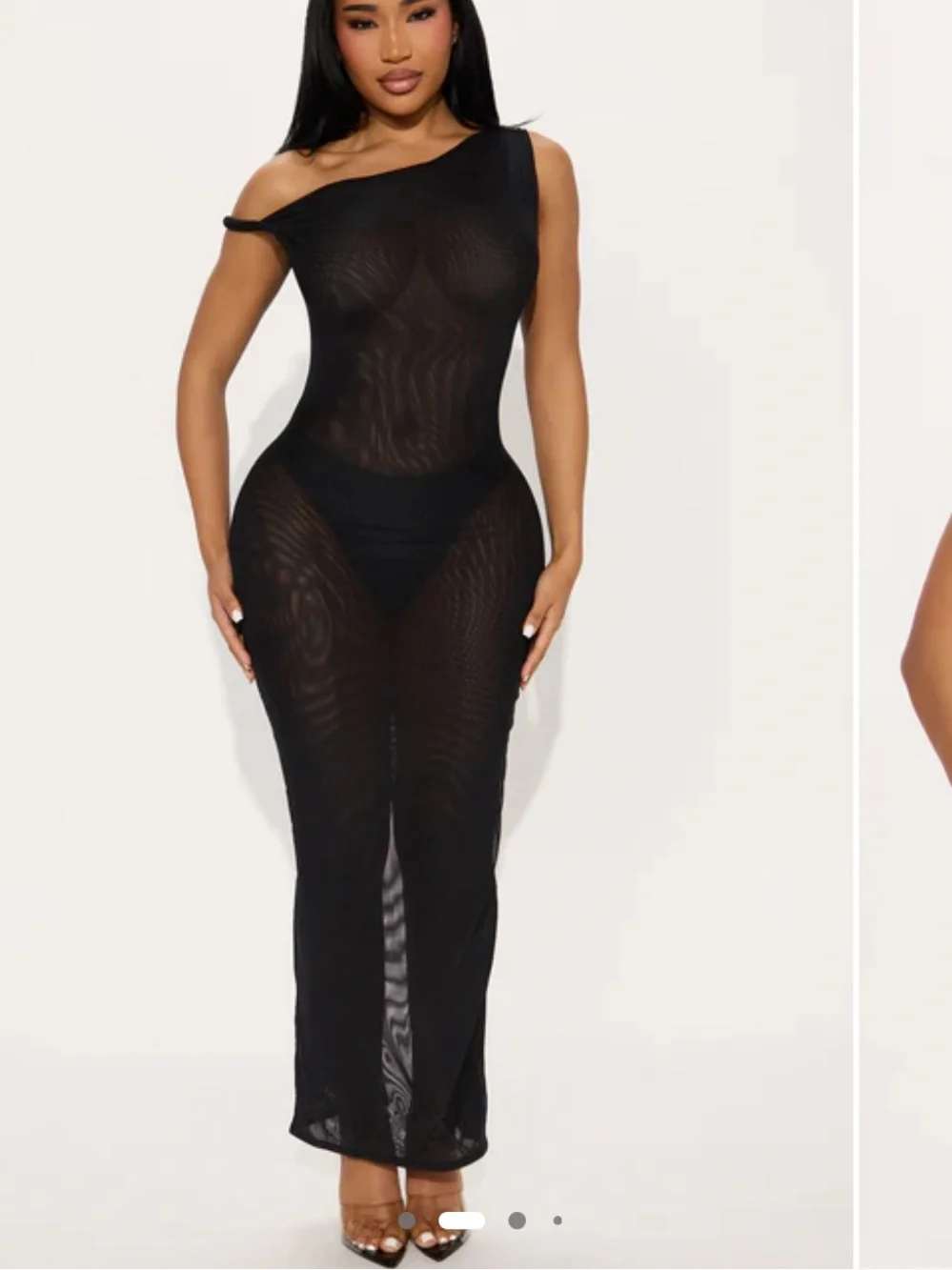 Barely There Sheer Maxi Dress - Picture 2 of 4